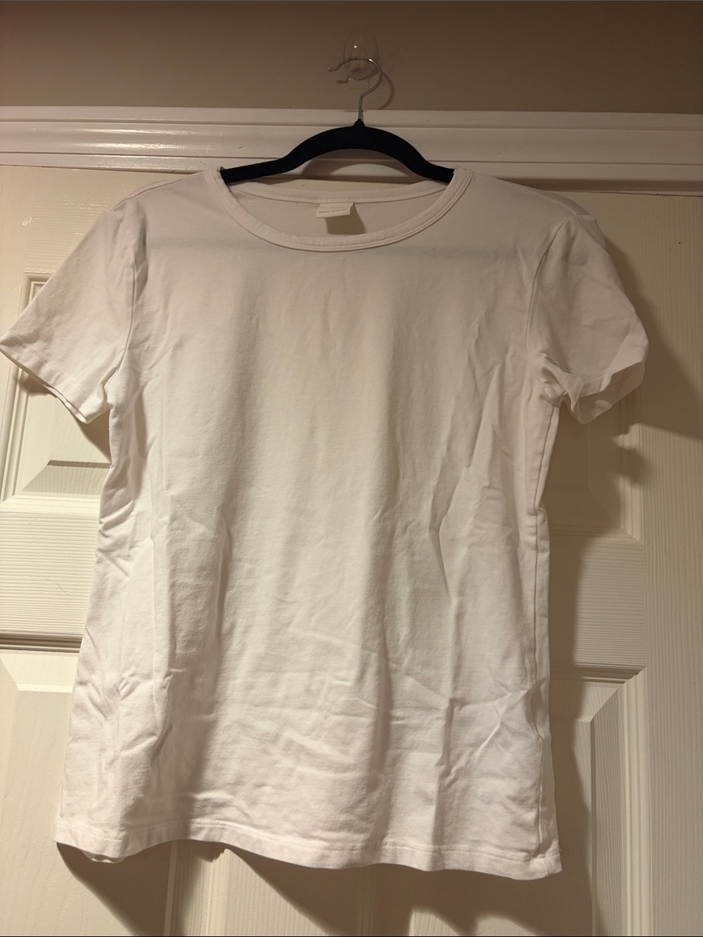 H&M White Short Sleeve Crew Tee